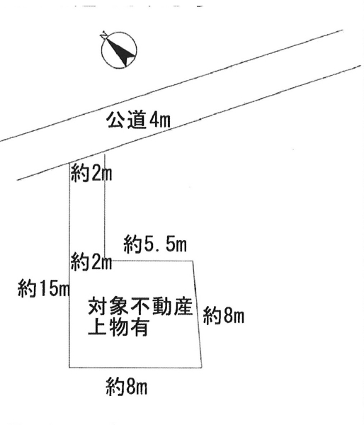 上尾駅　徒歩18分　土地面積:115.17平米 ( 34.83坪 )　