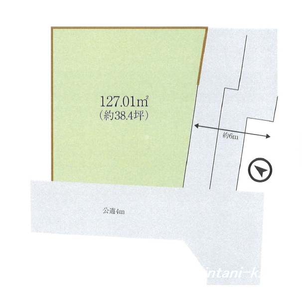 北上尾駅　徒歩20分　土地面積:127.01平米 ( 38.42坪 )　